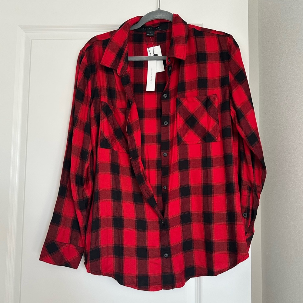 Red and black plaid flannel